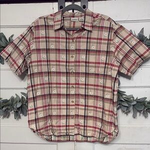 Vintage Classic Elements Plaid Top